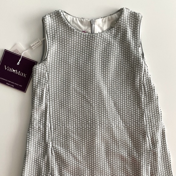 ValMax Girls Dress Light Gray New - Picture 3 of 10